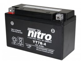 Batterie pour moto/scooter/quad 12V 6,5 Ah YT7B-4 sans entretien AGM gel prêt à l'emploi (Lg150xL65xH93)