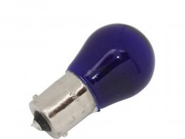 Boite x10 ampoules stop et clignotant 12v 21w norme p21w culot ba15s bleu