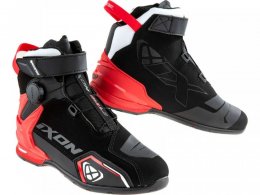 Baskets moto Ixon Bull 2 WP noir/blanc/rouge