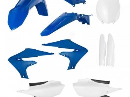 Kit plastique complet Acerbis Yamaha 250 YZ-F 19-23 Blanc/Bleu/Noir Br