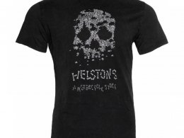 Tee-shirt Helstons Bones noir/blanc