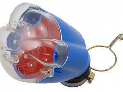 Filtre à air Doppler Tuning d.28 - 35mm coudé 45° Bleu