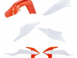Kit plastique Acerbis KTM 125 SX19-22 blanc / orange (couleur origine 22
