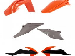 Kit plastique Acerbis KTM EXC 150 TPI 20-23 Orange / Noir Brillant