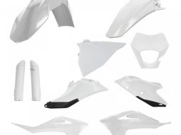 Kit plastique complet Acerbis Gas Gas EC 250 21-23 Blanc / Noir Brillant