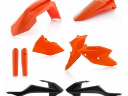 Kit plastiques complet Acerbis KTM 125 EXC 17-19 orange / blanc / noir...