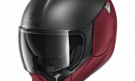 Casque modulable Shark Evojet Dual rouge / anthracite mat