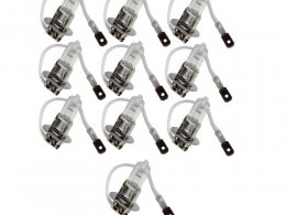 Ampoule/lampe H3 12V 35W culot PK22S blanc pour auto, moto, scooter, quad (Boite de 10) * Déstockage !