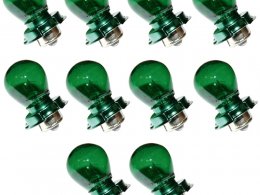 Ampoules/lampes 12v 15w vert culot P26S (boite de 10) *Déstockage !