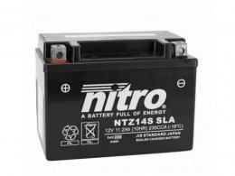 Batterie 12v 11,2ah ntz14s marque Nitro sla sans entretien prête à l'emploi