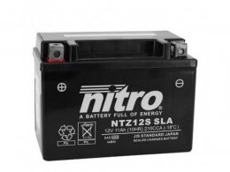 Batterie 12v 11ah ntz12s marque Nitro sla sans entretien prête à l'emploi