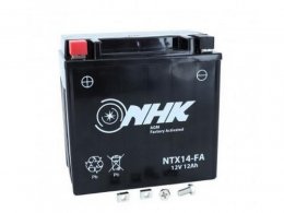 Batterie 12v 12ah ntx14 marque NHK fa sans entretien prête à l'emploi