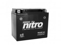 Batterie 12v 19ah nb16b marque Nitro sla sans entretien prête à l'emploi