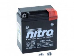 Batterie 12v 3ah nb3l marque Nitro sla sans entretien prête à l'emploi