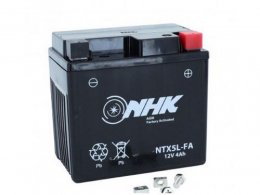Batterie 12v 4ah ntx5l marque NHK fa sans entretien prête à l'emploi