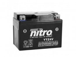 Batterie 12v 3ah ntz4v marque Nitro sla sans entretien prête à l'emploi