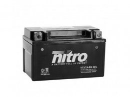 Batterie 12v 6ah ntx7a marque Nitro sla sans entretien prête à l'emploi