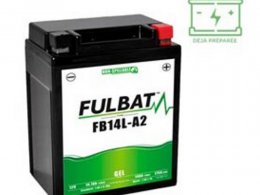 Batterie gel FB14L-A2 12V 14 AH (équivalente à une YB14L-A2) prêt à l'emploi sans entretien (dimension: Lg135 L90 H167)