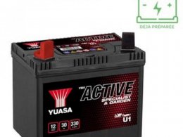 Batterie marque Yuasa u1-9 12v30ah lg 194 l126 h183 330a -sla sans entretien - motoculture