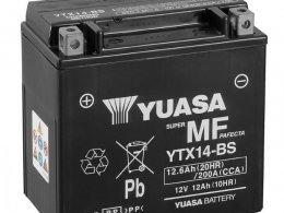 Batterie ytx14-bs yuasa 12v12ah sans entretien pour: burgman 650 / shadow 400-750 pièce pour Scooter, Mécaboite, Maxi Scooter, Moto, Quad