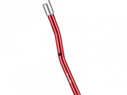 Béquille latérale alu longueur 350mm - rouge marque Tun'r pour 50 à boite derbi senda / drd