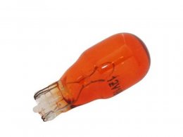 Boite x10 ampoules clignotants 12v 10w norme T13 culot w2,1x9,5d wedge standard orange