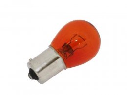 Boite x10 ampoules clignotants 12v 21w norme py21w culot bau15s standard ergots decales orange