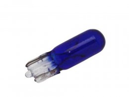Boite x10 ampoules compteur 12v 1,2w norme w1,2w culot w2x4,6d wedge standard bleu