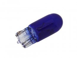 Boite x10 ampoules compteur 12v 3w norme w3w culot w2,1x9,5d wedge standard bleu