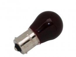 Boite x10 ampoules stop et clignotant 12v 21w norme p21w culot ba15s standard rouge