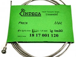Câble de frein pour cyclomoteur mbk Ø6x10mm, épaisseur 1,8mm, longueur 1,20m *Déstockage !