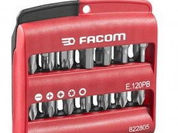 Coffret de 28 embouts (fente, ph, pz, 6 pans, torx) marque Facom