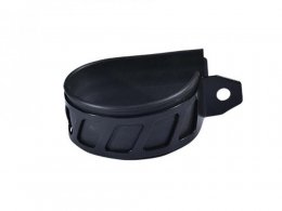 Collier silencieux pour pot Doppler 50 à boite er1 / wr7 / gp8.0 (noir + caoutchouc noir) d70mm