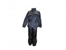 Combinaison de pluie marque Trendy taille M couleur noir - Ensemble 2 pièces veste + pantalon
