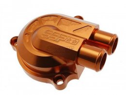 Couvercle de pompe à eau Stage 6 "Racing" + volute haute pression (+40%), couleur orange pour MBK Nitro/Aerox