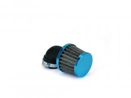 Filtre a air type kn small coude diametre: 28 / 35 bleu pièce pour Scooter, Mécaboite, Mobylette, Maxi Scooter, Moto, Quad