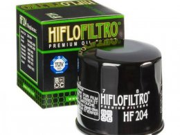 Filtre à huile Hiflofiltro HF204 (65x64mm) pièce pour Moto : HONDA CB 900 F HORNET, 700 INTEGRA, 1800 GOLD-WING-KAWASAKI Z 750, ZX10-R, VN 1500-TRIUMPH 1050 TIGER, 650 DAYTONA