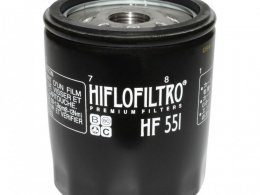 Filtre à huile Hiflofiltro HF551 (76x90mm) pièce pour Moto : MOTO-GUZZI 850 BREVA, 940 BELLAGIO, 1100 CALIFORNIA, 1200 NORGE, 1200 STELVIO