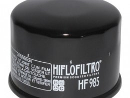 Filtre à huile Hiflofiltro HF985 (68x50mm) pièce pour Maxi-Scooter : YAMAHA 500 TMAX 2001&gt;2011, 530 TMAX 2012&gt;-KYMCO 500 XCITING