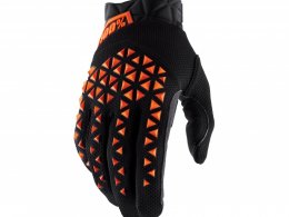 Gants motos 100% airmatic noir/orange taille S