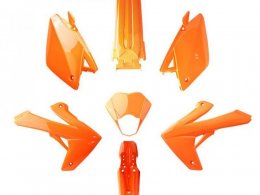 Kit carrosserie orange (7 pièces) pour moto rieju mrt / mrt pro / 125 marathon
