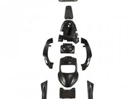Kit carrosserie (pack v3) noir (9 pièces) homologué marque BCD pour scooter booster / bw's après 2004
