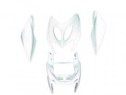 Kit carrosserie Tun'r (4 pièces) type origine blanc pour scooter nitro / aerox de 97 à 2012