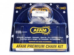 Kit chaine 420 12x51 d100 / 4 fix marque Afam pour mécaboite beta 50 rr racing après 2005