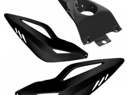 Kit coque arrière xtreme + dosseret noir marque BCD pour scooter nitro / aerox avant 2013
