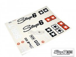 Kit d'autocollants/stickers A2 Stage 6 "MKII" couleur Blanc