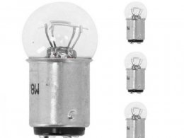 Lampes / ampoules x4 (BAY15D 12v 23 / 8w feu / stop transparent