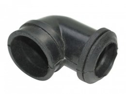 Manchon de filtre à air souple coudé a 90 degrés noir Ø35 / 28mm