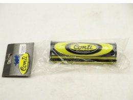 Mousse de guidon Conti jaune/noir 15cm pour moto/50 à boite/scooter/mobylette/quad *Déstockage !