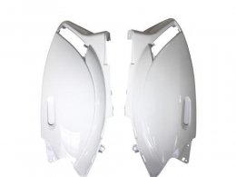 Paire de coques arrière blanc brillant pour scooter piaggio zip après 2000